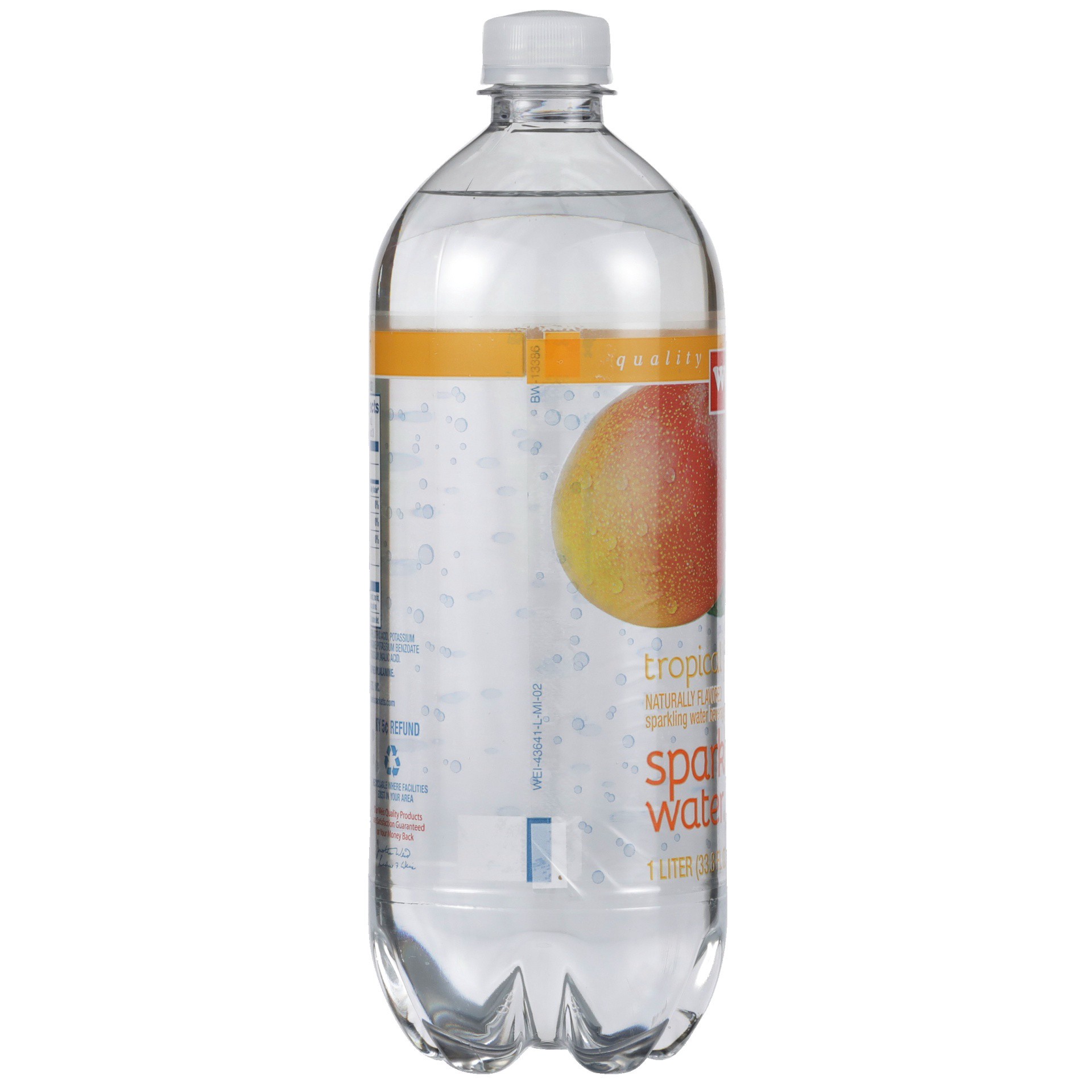 slide 3 of 6, Weis Quality Sparkling Tropical Fruit Water - 33.8 fl oz, 33.8 fl oz