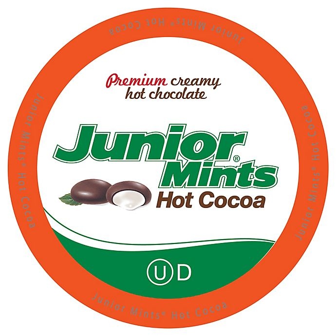 slide 1 of 3, Junior Mints Mint Hot Cocoa Pods for Single Serve Coffee Makers, 18 ct