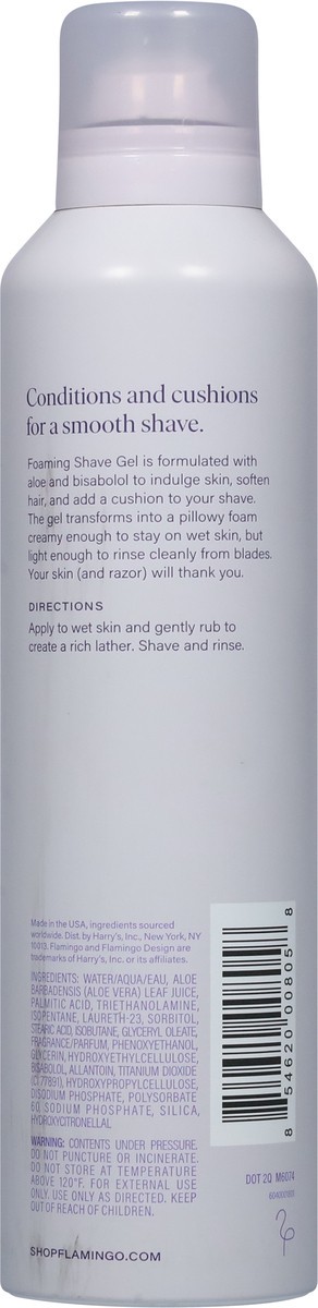 slide 6 of 9, Flamingo Foaming Shave Gel 6.7 oz, 6.7 oz