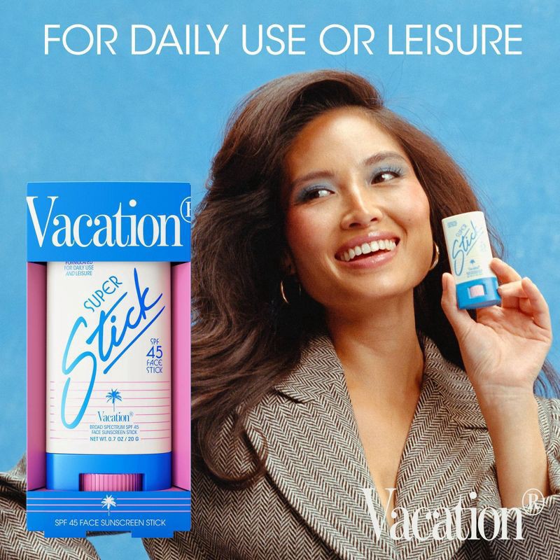slide 4 of 7, Vacation Super Stick Face - SPF 45, 1 ct