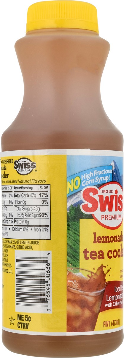 slide 7 of 13, Swiss Premium Lemonade Iced Tea & Lemonade Blend Tea Cooler - 1 pint, 1 pint
