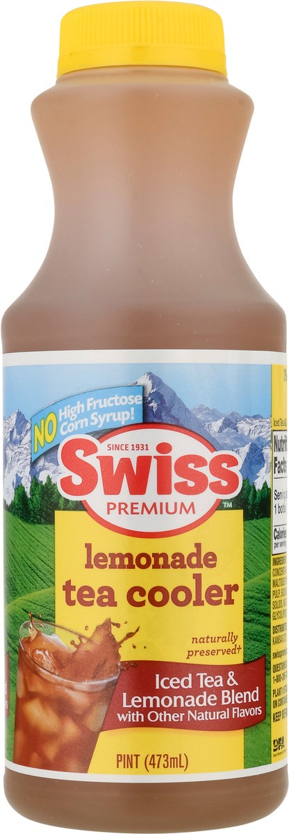 slide 9 of 13, Swiss Premium Lemonade Iced Tea & Lemonade Blend Tea Cooler - 1 pint, 1 pint