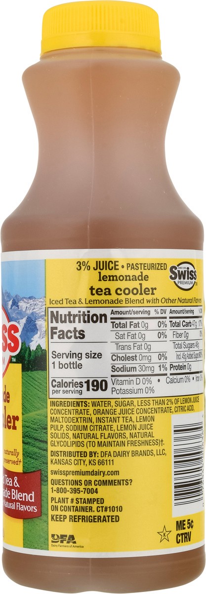 slide 12 of 13, Swiss Premium Lemonade Iced Tea & Lemonade Blend Tea Cooler - 1 pint, 1 pint