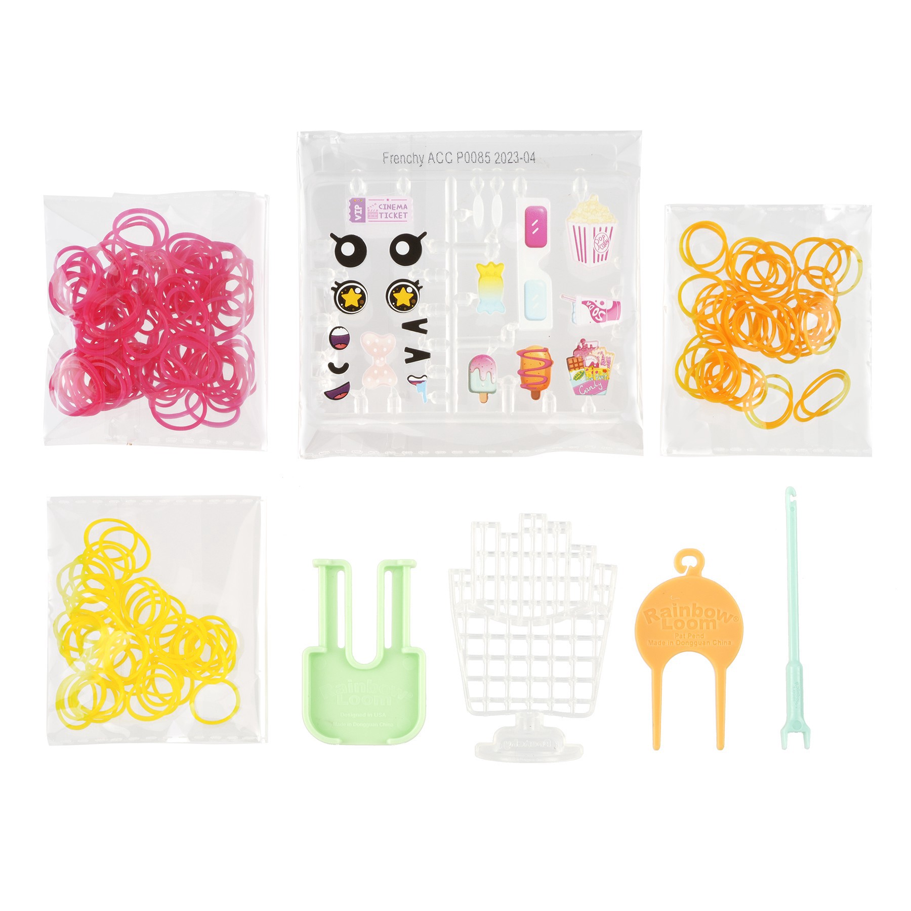 slide 2 of 2, Rainbow Loom Loomies Frenchy Rubber Band Character Kit, 1 frame