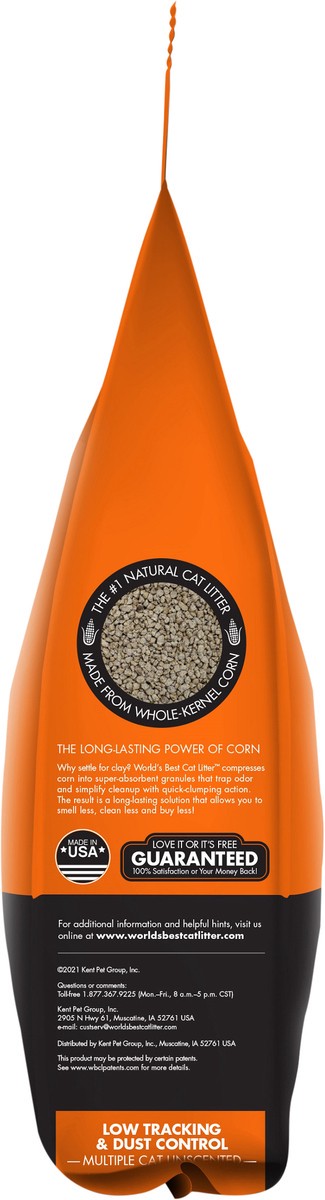 slide 3 of 7, World's Best Cat Litter World’s Best Cat Litter Low Tracking & Dust Control Multiple Cat Unscented 28 LBS, 28 lb