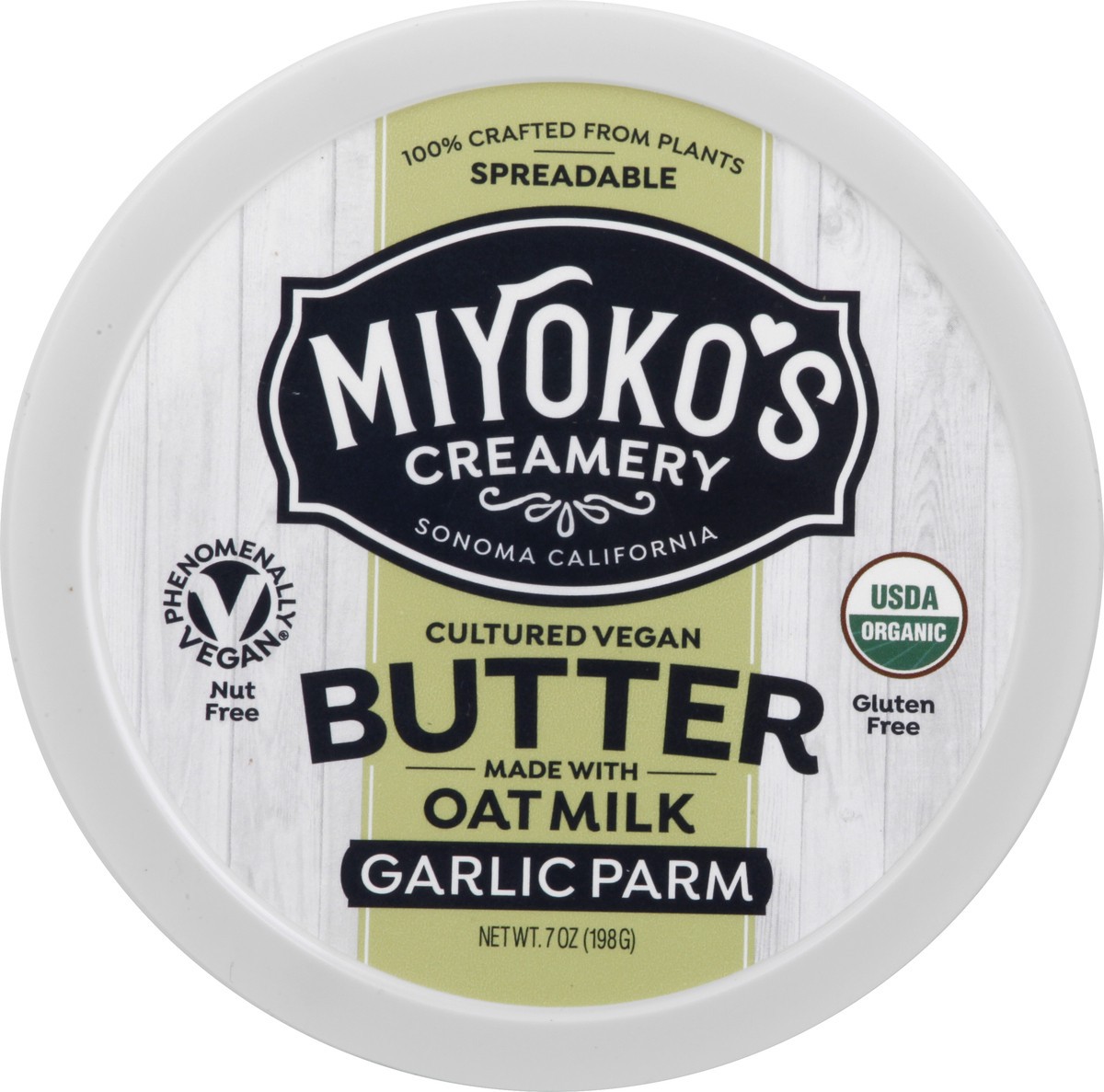 slide 9 of 9, Miyoko's Creamery Cultured Garlic Parm Vegan Butter 7 oz, 7 oz