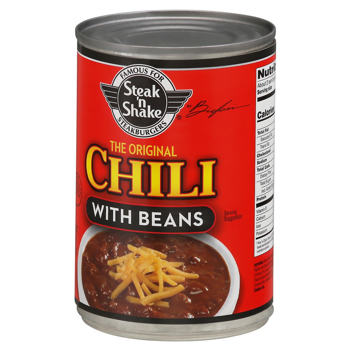 slide 4 of 9, Steak 'n Shake Chili with Beans 15 oz, 15 oz