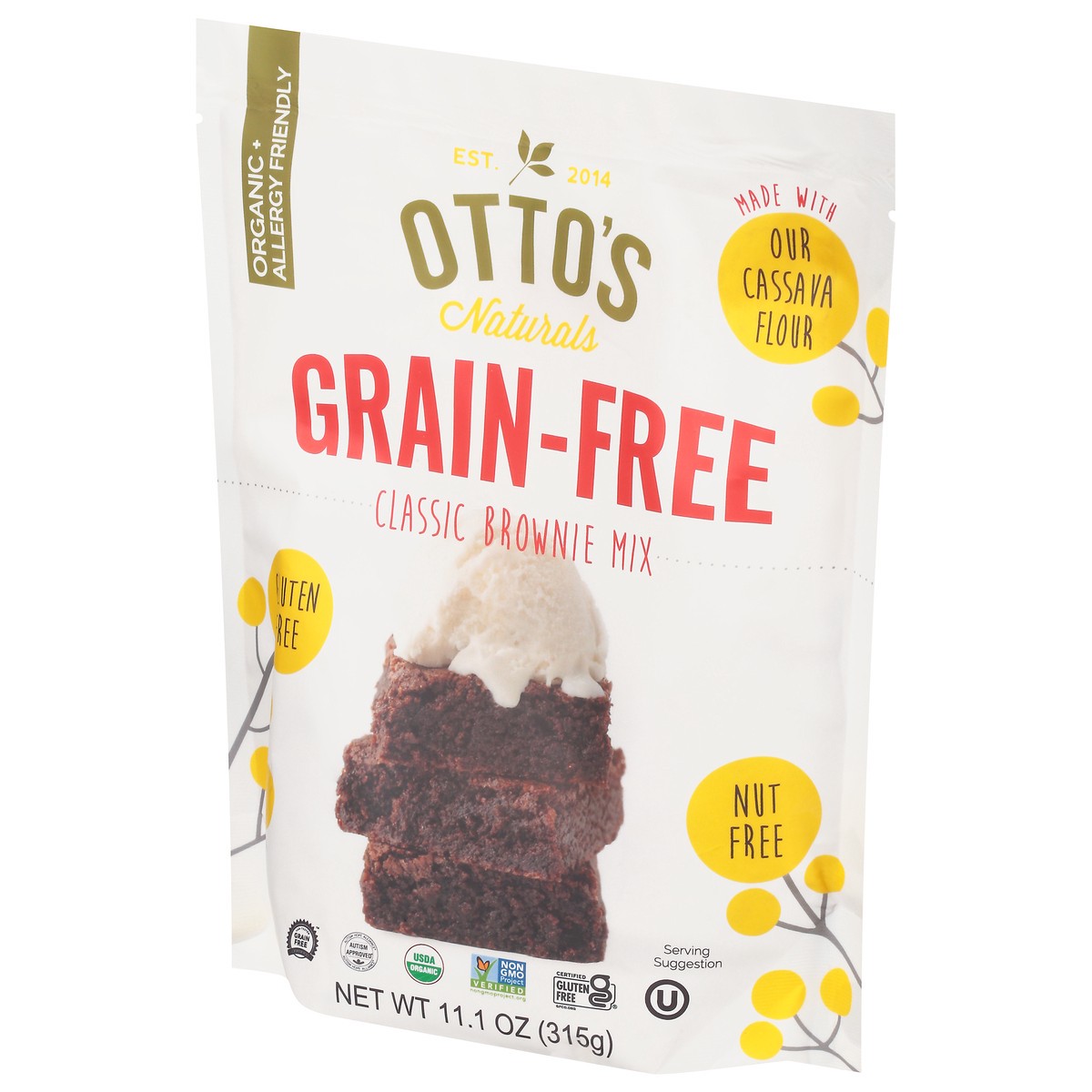 slide 6 of 12, Otto's Naturals Grain-Free Classic Brownie Mix 11.1 oz, 11.1 oz