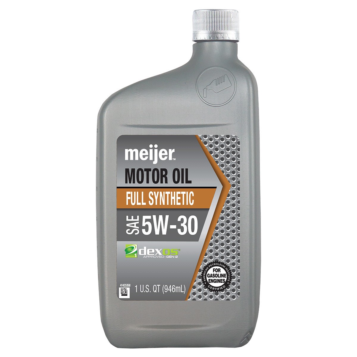 slide 1 of 5, Meijer Full Synthetic 5W30 Dexos 1 Motor Oil, 1 qt