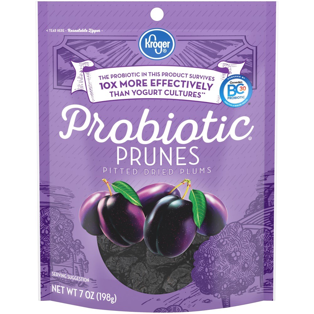 slide 5 of 5, Kroger Probiotic Dried Prunes, 7 oz