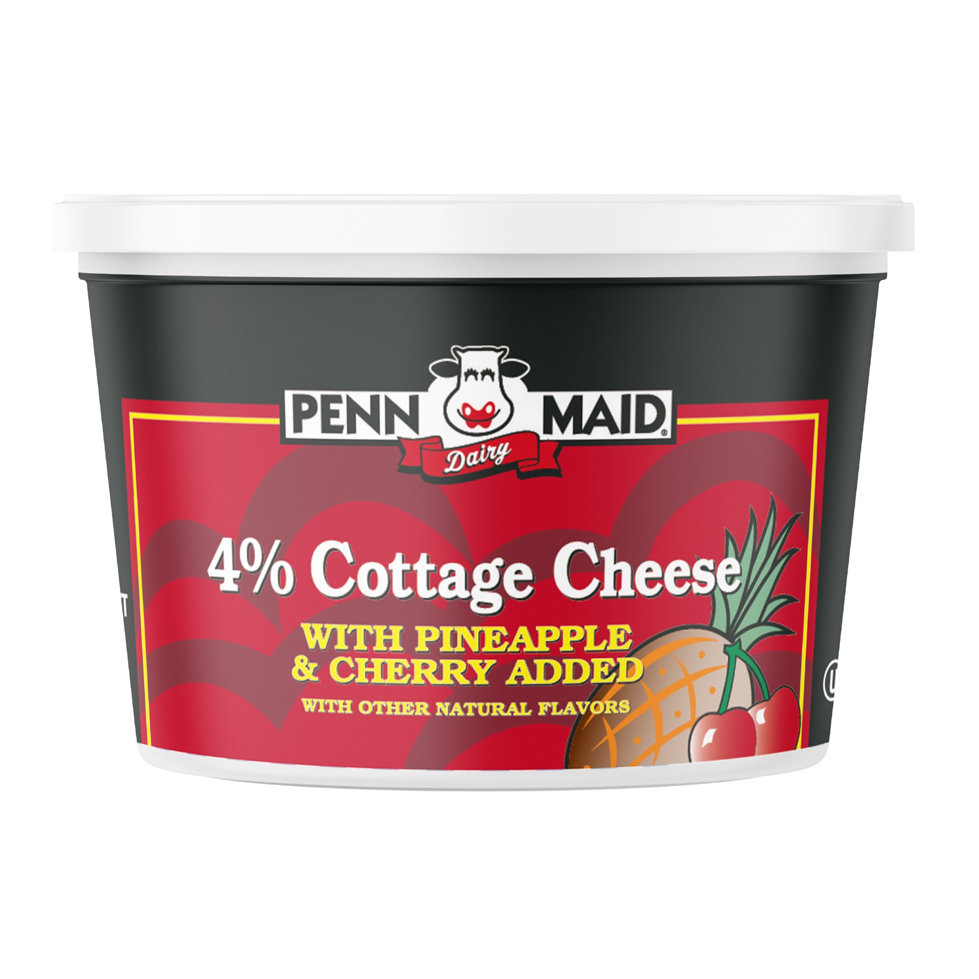 slide 1 of 8, Penn Maid Cottage Cheese with Pineapple & Cherry, 16 oz, 16 oz