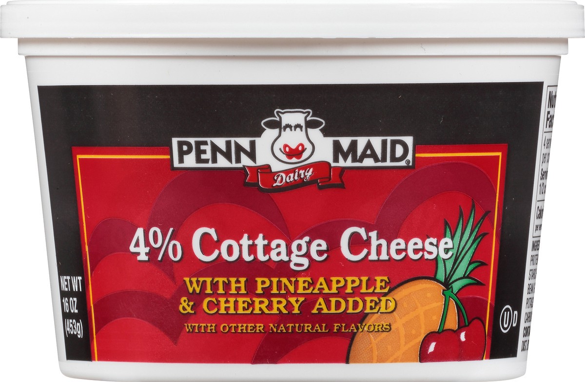 slide 6 of 8, Penn Maid Cottage Cheese with Pineapple & Cherry, 16 oz, 16 oz