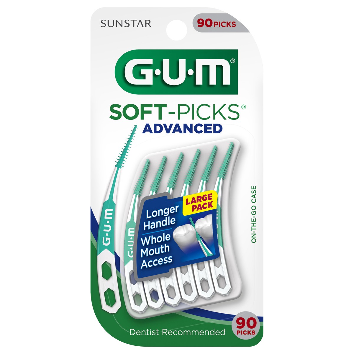 slide 1 of 5, Sunstar Gum Soft-Picks Advanced, 90 Ct, 1 ct