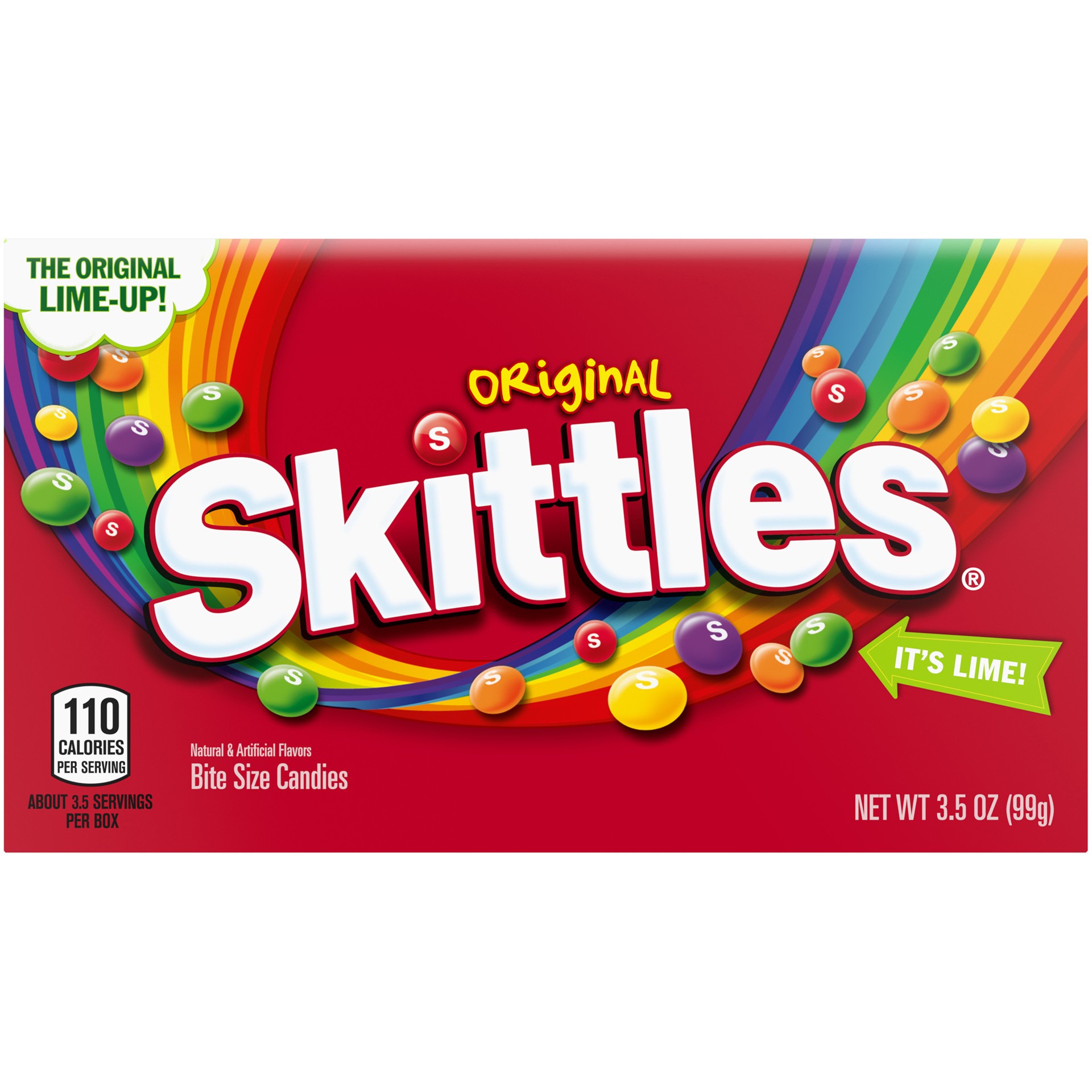 slide 1 of 7, SKITTLES Original Chewy Candy Theater Box, 3.5 oz Box, 3.5 oz