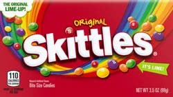 SKITTLES Original Chewy Candy Theater Box, 3.5 oz Box