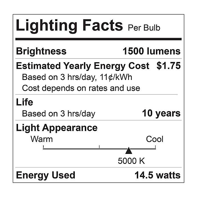 slide 3 of 3, Feit Electric A19 100-Watt LED Light Bulb - Soft White, 2 ct