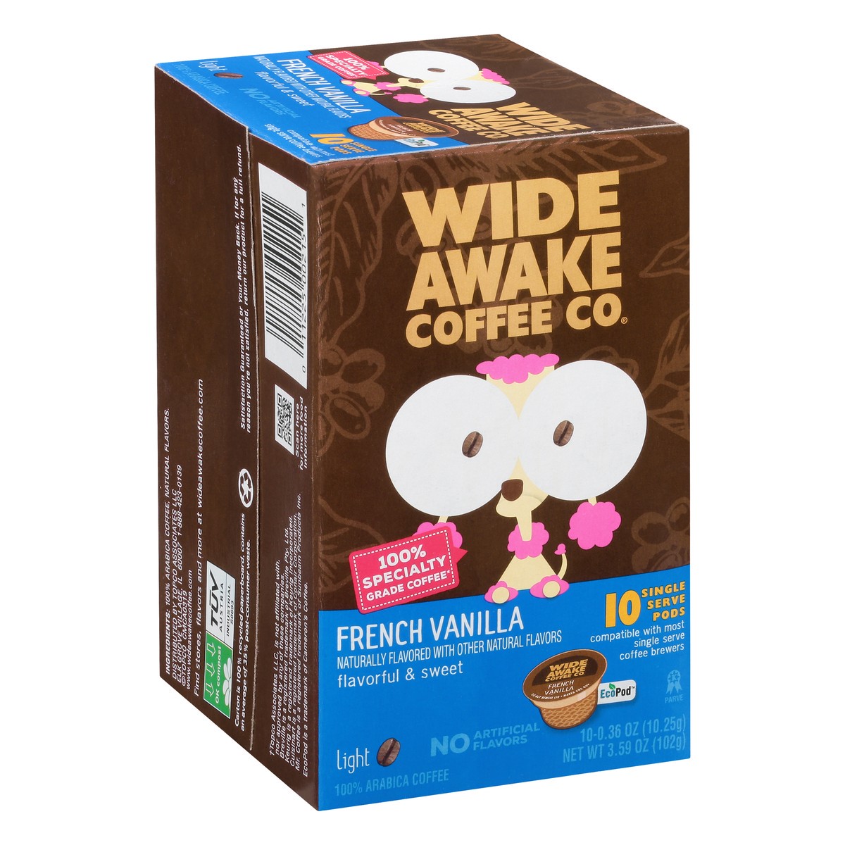 slide 10 of 10, Wide Awake Coffee Co. Single Serve Pods Light French Vanilla Coffee - 10 ct, 10 ct
