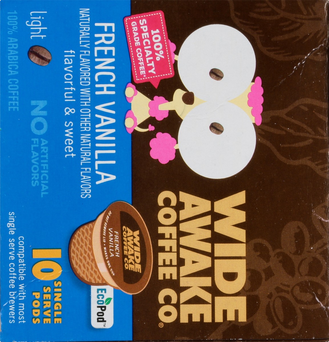 slide 2 of 10, Wide Awake Coffee Co. Single Serve Pods Light French Vanilla Coffee - 10 ct, 10 ct