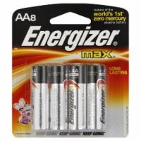 slide 1 of 1, Energizer Max Alkaline AA Batteries, 8 ct