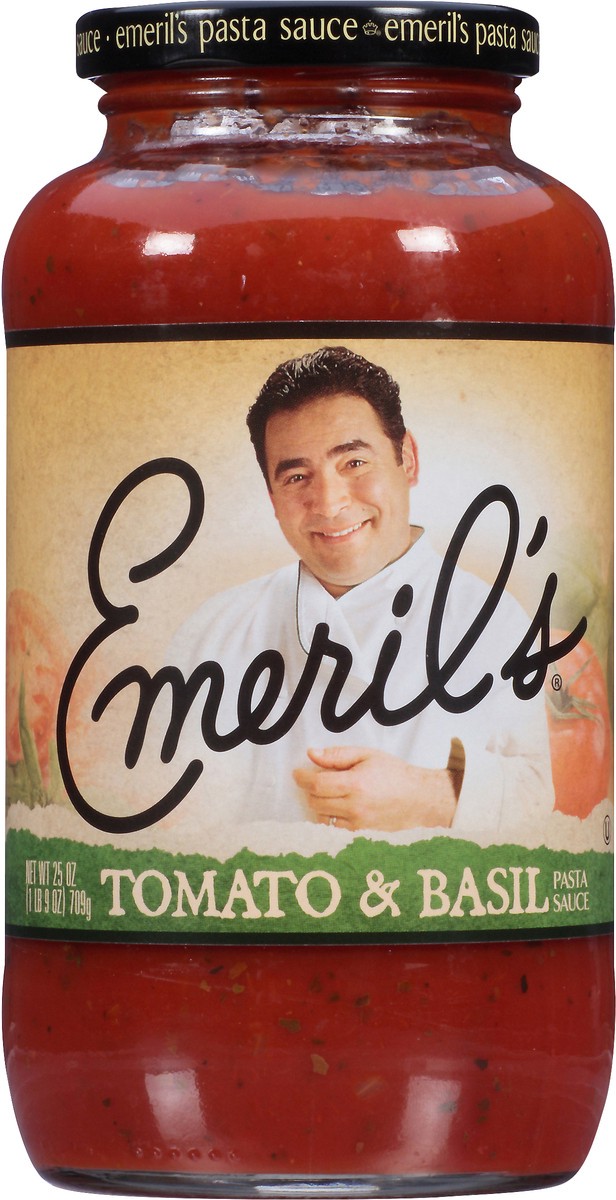 slide 6 of 7, Emeril's's Emeril'sl's Tom Basil Pasta Sauce, 25 oz