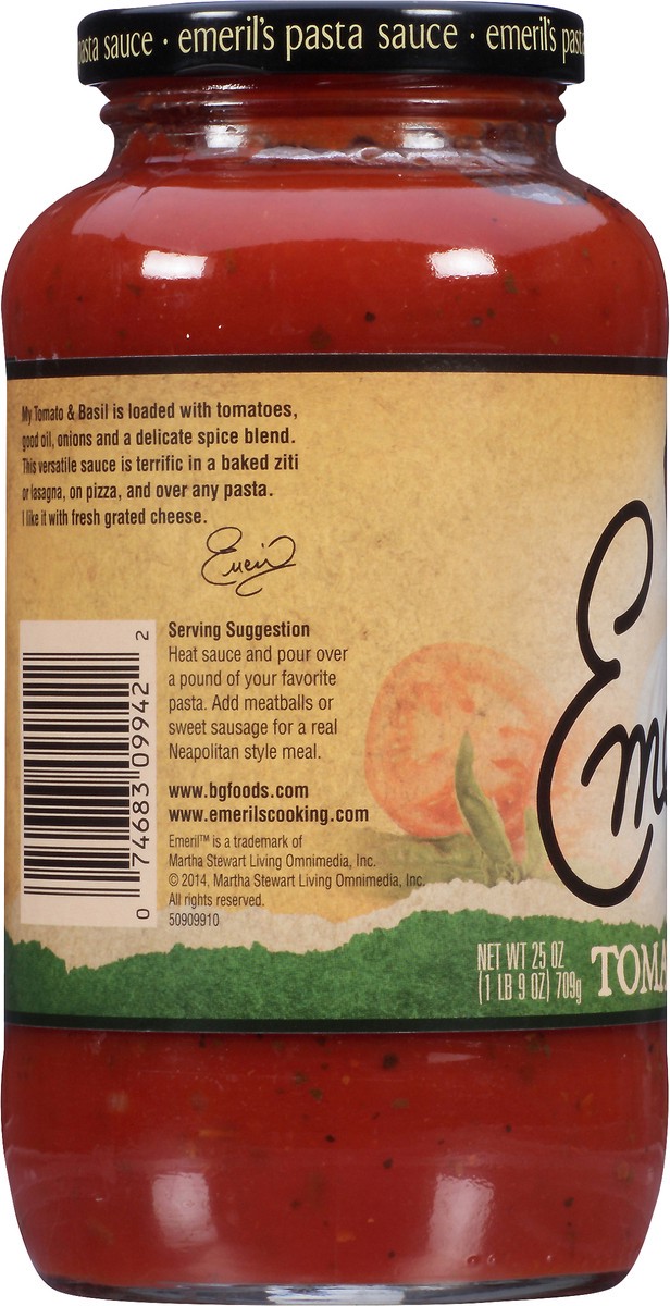 slide 4 of 7, Emeril's's Emeril'sl's Tom Basil Pasta Sauce, 25 oz