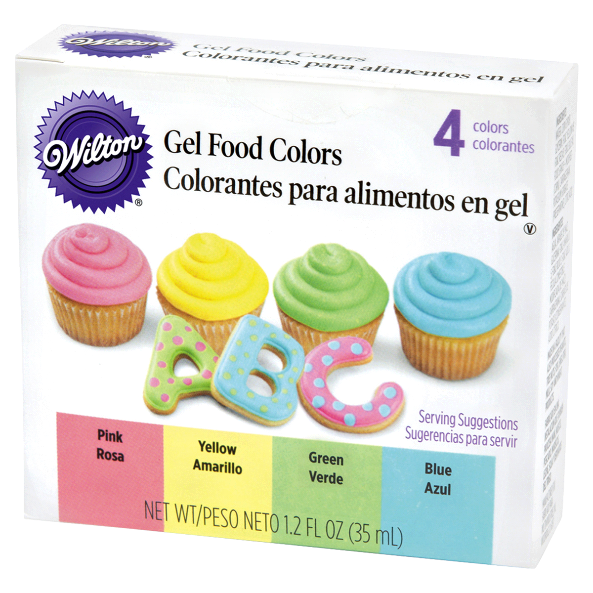 slide 1 of 1, Wilton Pastel Gel Food Color Set, 1.2 fl oz; 4 ct