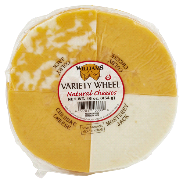 slide 1 of 1, William's Cheese Variety Wheel, 16 oz