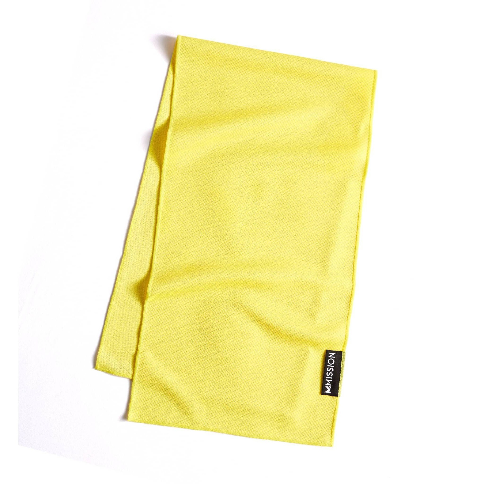 slide 1 of 1, Mission OTG Small Towel - Yellow, 1 ct