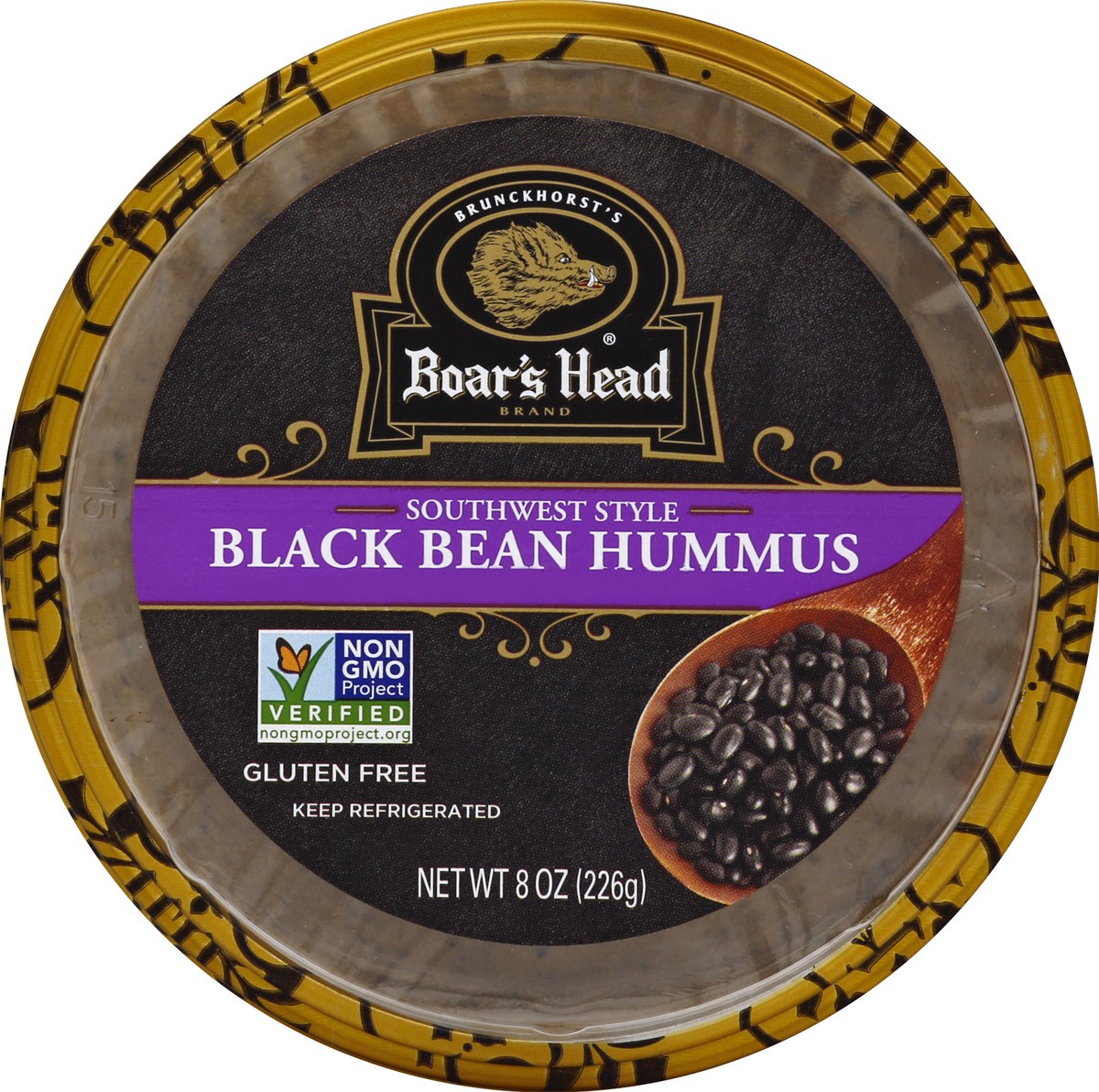 slide 2 of 6, Boar's Head Southwestern Style Black Bean Hummus, 8 oz