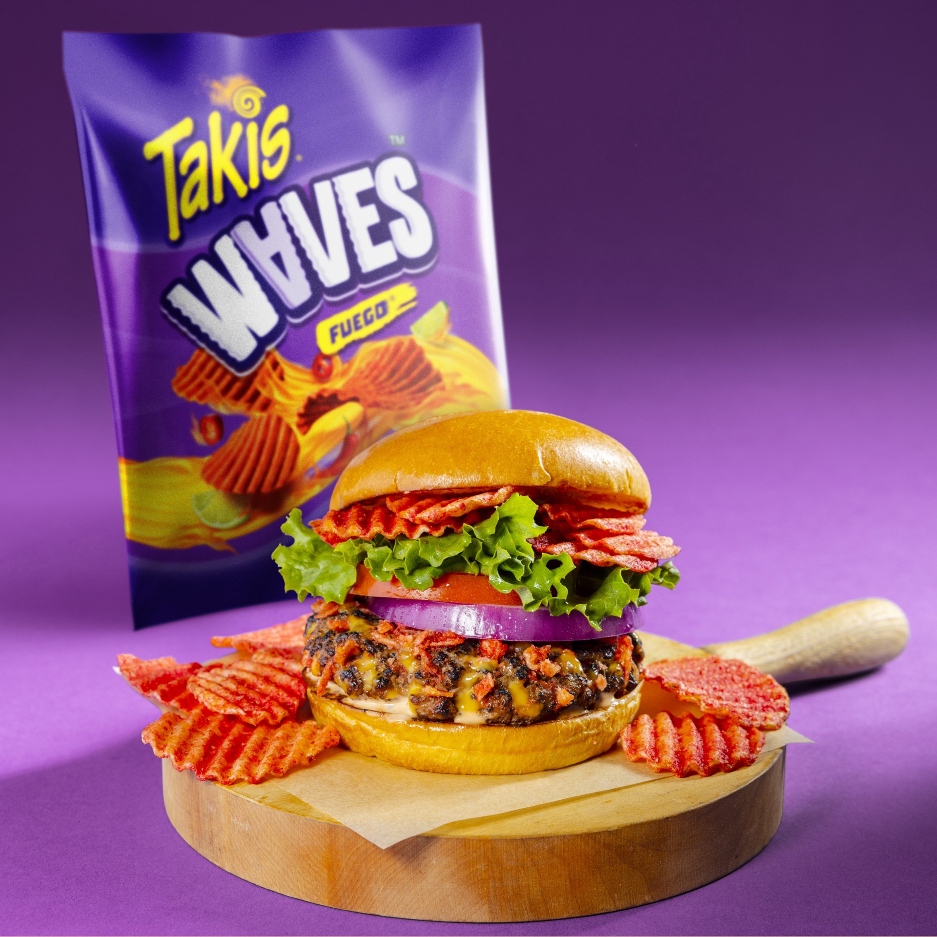 slide 6 of 7, Takis Fuego Waves 2.5 oz Snack Size Bag, Hot Chili Pepper & Lime Flavored Extreme Spicy Wavy Potato Chips, 2.5 oz