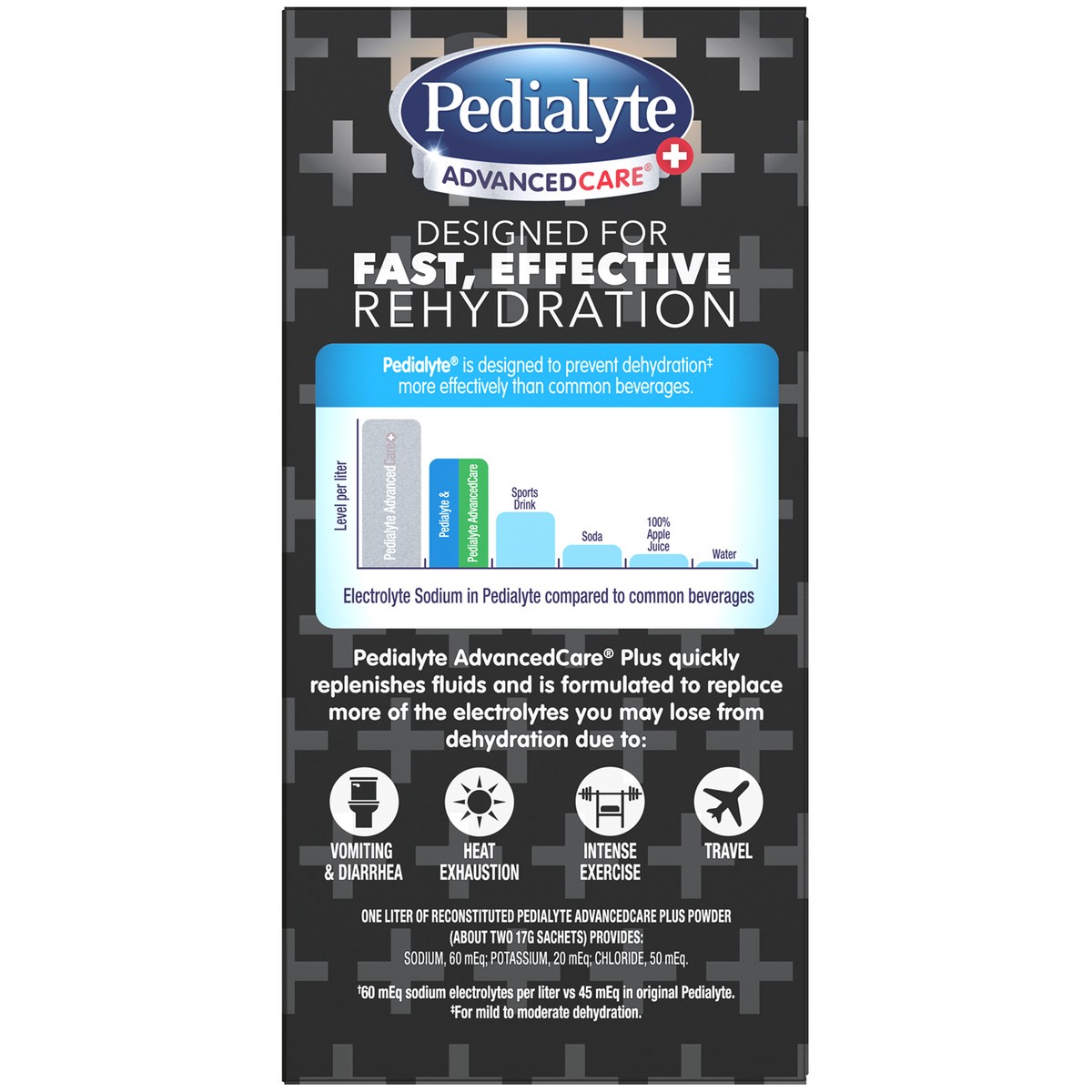 slide 5 of 9, Pedialyte AdvancedCare Plus Electrolyte Powder Orange Breeze Total, 3.6 oz