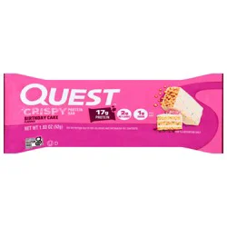 Quest Nutrition Crispy Hero Protein Bar, Birthday Cake Flavor 1.83 oz