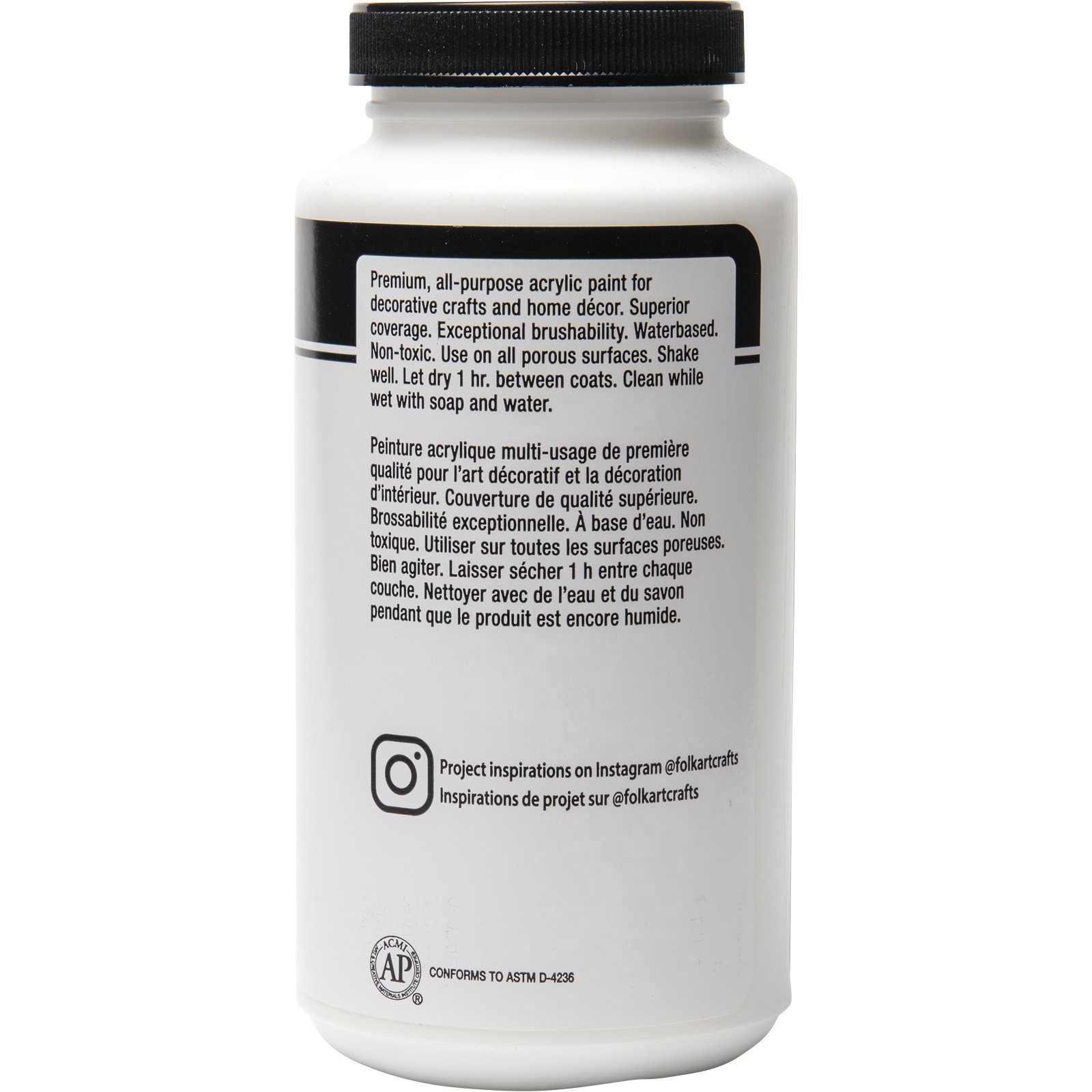 slide 2 of 4, Folkart 16oz. Matte Acrylic Paint, 16 oz