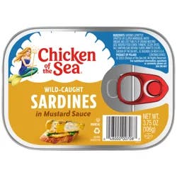 Chicken of the Sea Wild Caught Sardines in Mustard Sauce 3.75 oz.