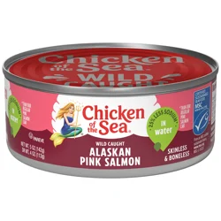 Chicken of the Sea Wild Caught Alaskan Pink Salmon, 25% Less Sodium 5 oz
