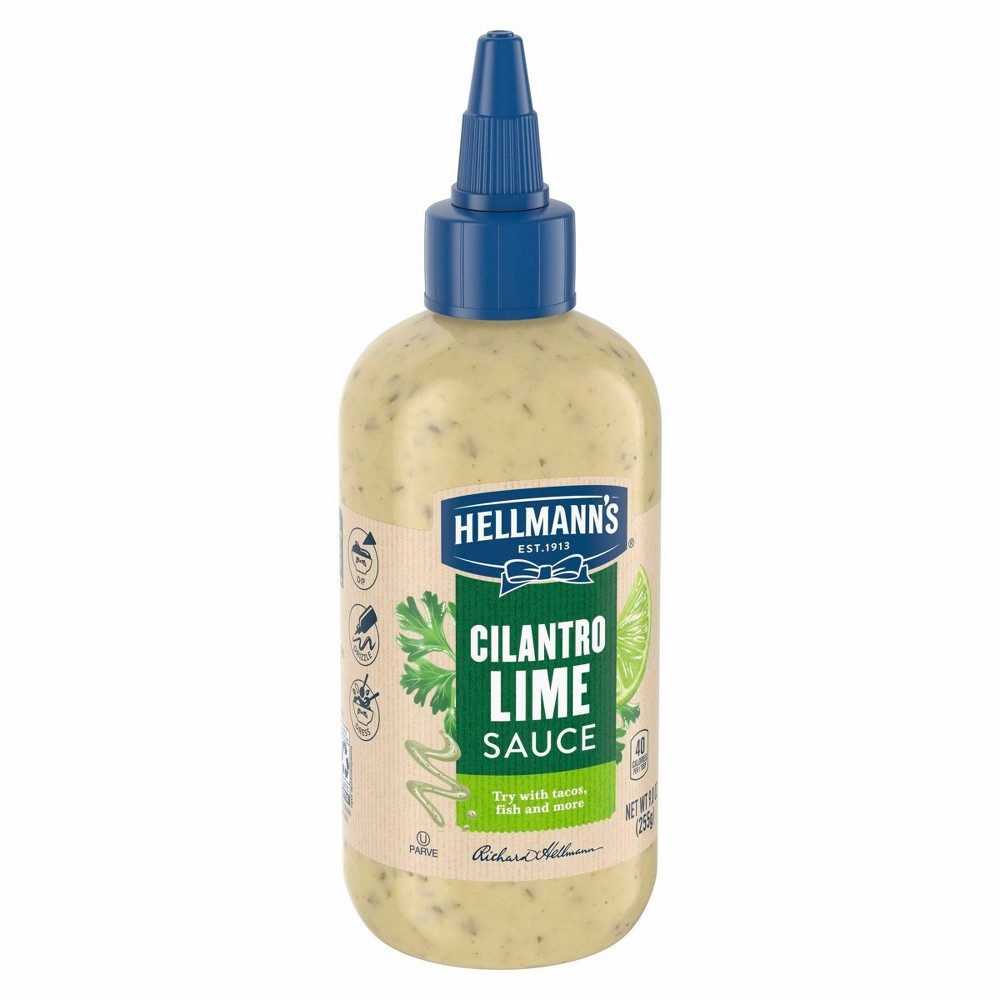 slide 8 of 8, Hellmann's Cilantro Lime Sauce, 9 oz