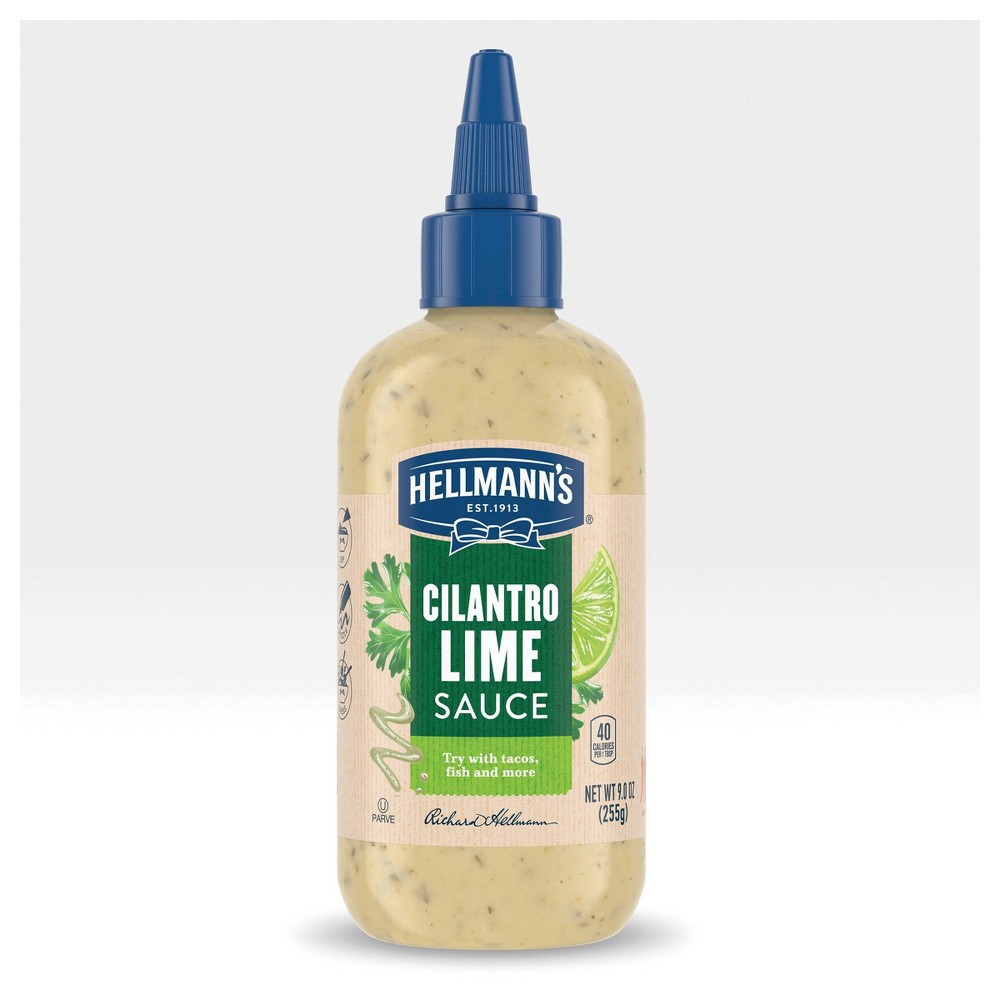 slide 4 of 8, Hellmann's Cilantro Lime Sauce, 9 oz