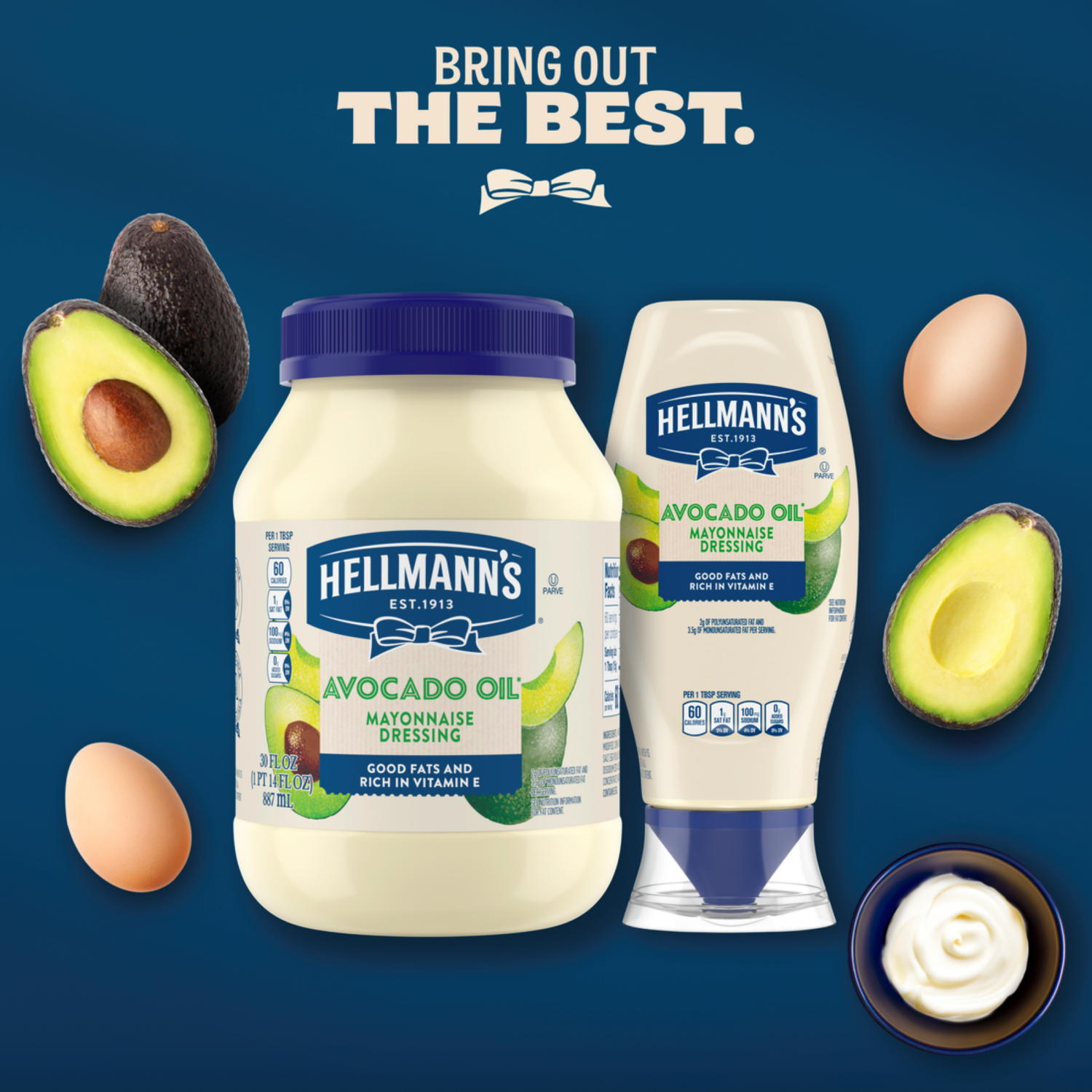 slide 5 of 7, Hellmann's® Avocado Oil Mayo, 30 fl oz