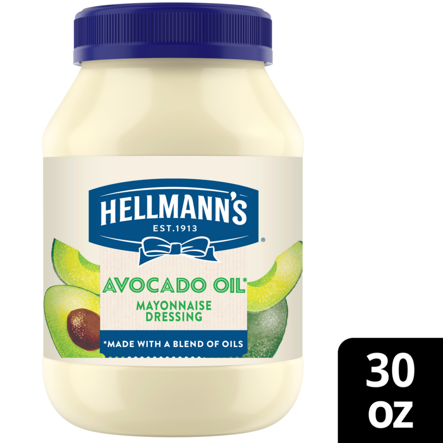 slide 1 of 7, Hellmann's® Avocado Oil Mayo, 30 fl oz
