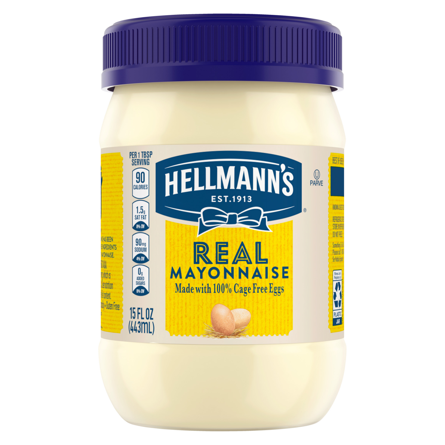 slide 3 of 4, Hellmann's Real Mayo Real Mayonnaise, 15 fl oz