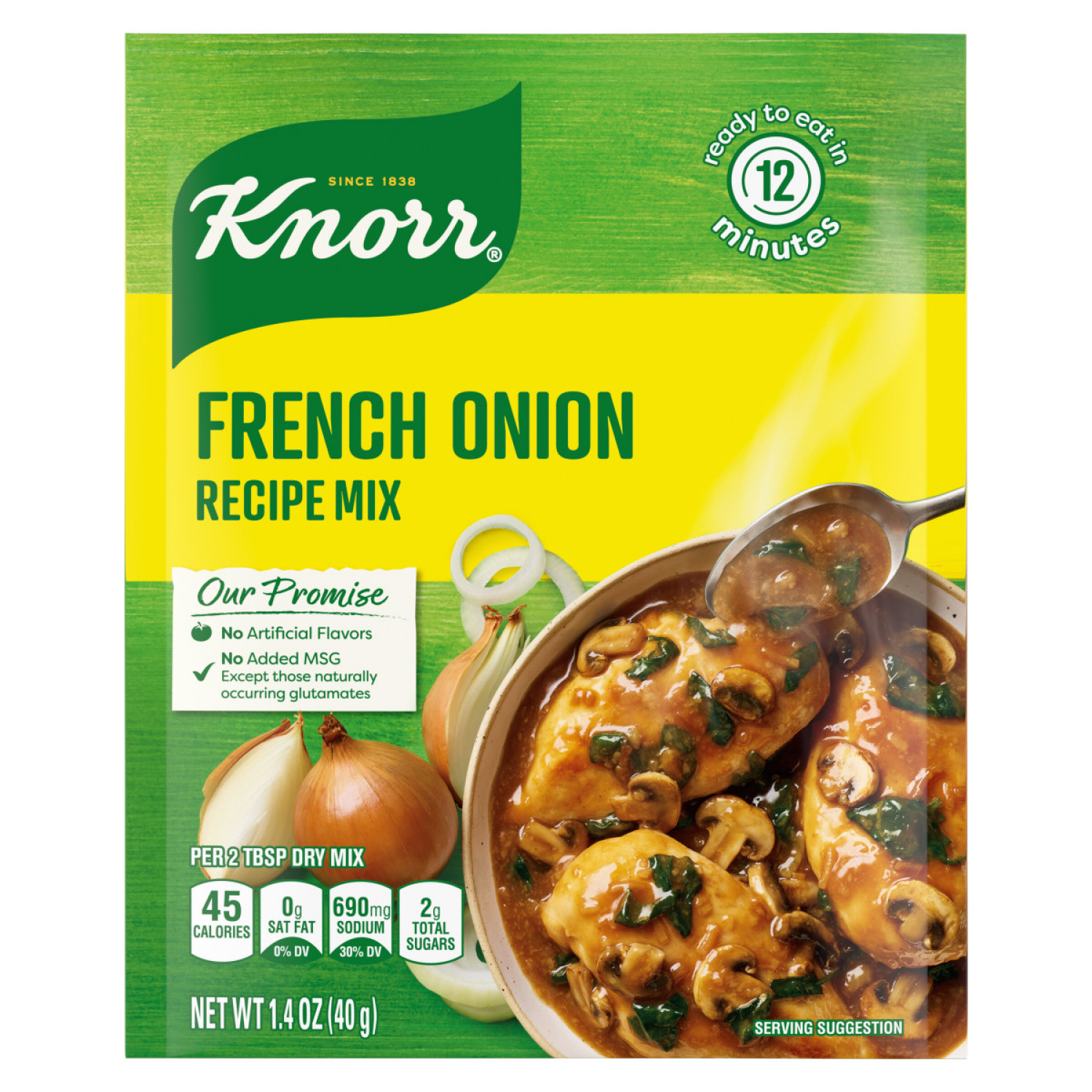 slide 2 of 4, Knorr French Onion Soup Mix and Recipe Mix, 1.4 oz