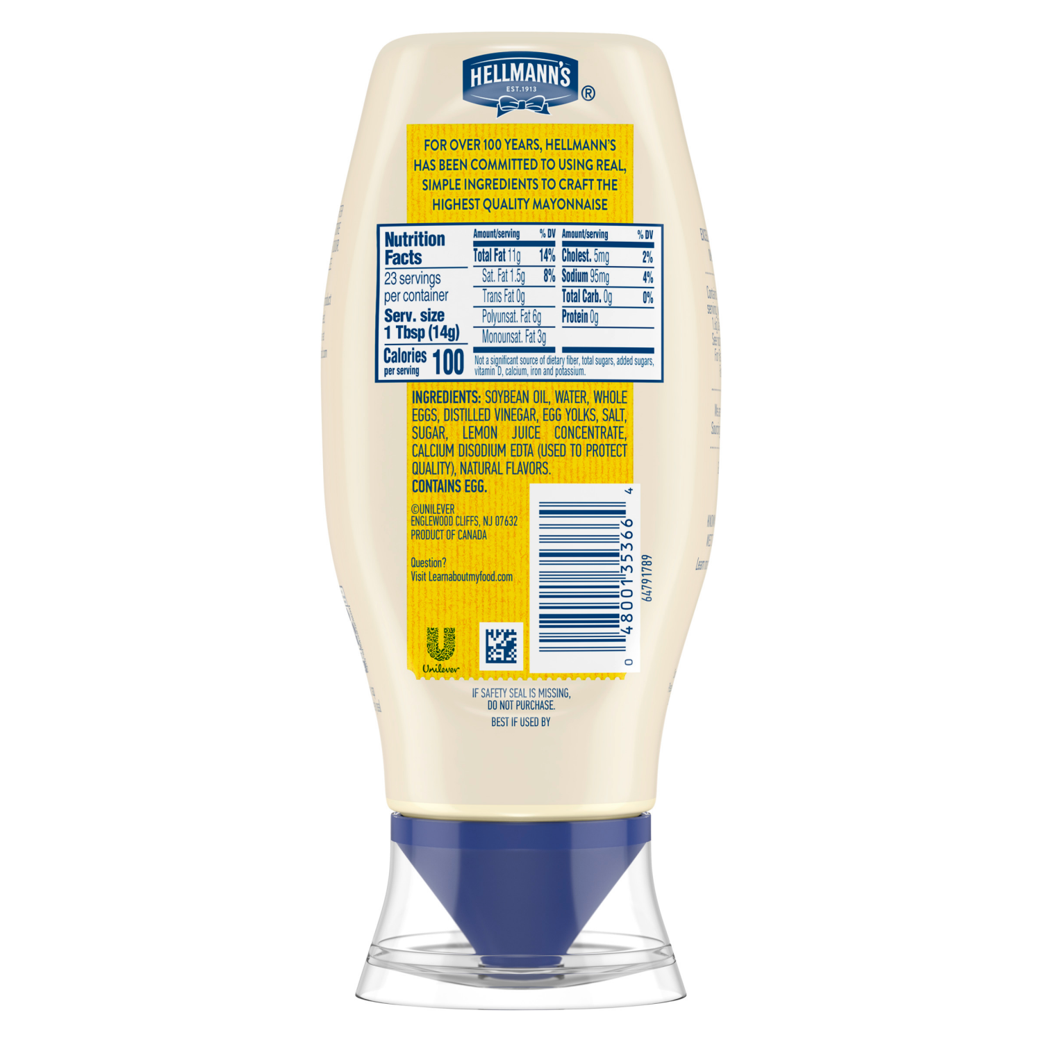 slide 7 of 8, Hellmann's Real Mayonnaise Real Mayo Squeeze Bottle 11.5 oz, 11.5 fl oz
