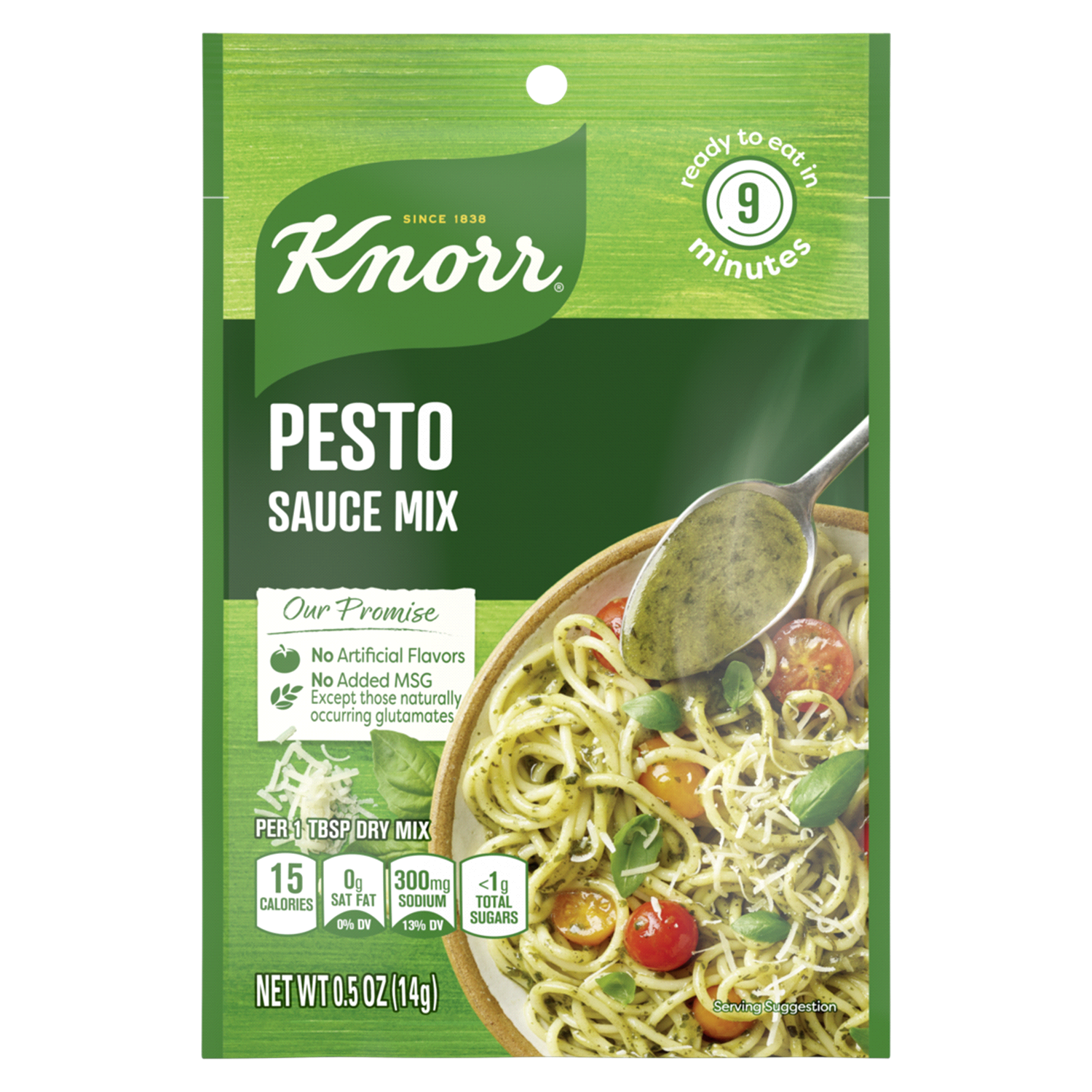 slide 1 of 2, Knorr Pesto Sauce Mix, 0.5 oz
