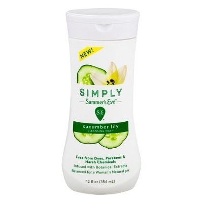 slide 1 of 1, Simply Summer's Eve Cucumber Lily Wash, 12 oz