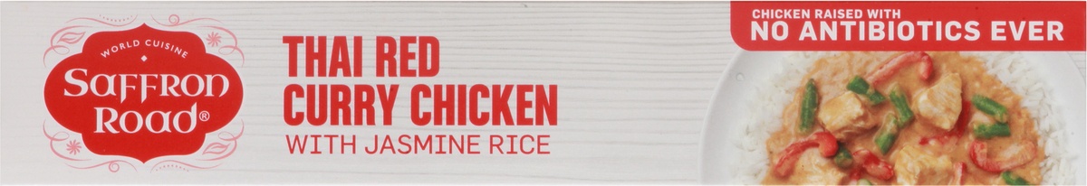 slide 9 of 9, Saffron Road Thai Red Curry Chicken With Jasmine Rice Frozen Entree, 10 oz