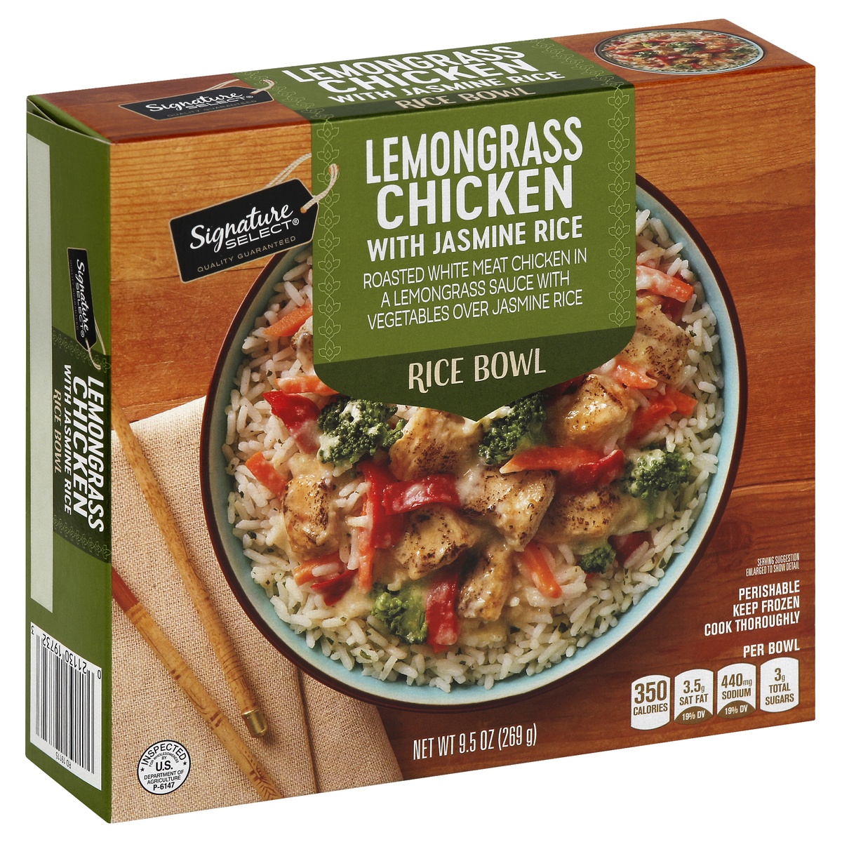 slide 2 of 9, Signature Select Bowl Rice Lemongrass Chicken, 9.5 oz