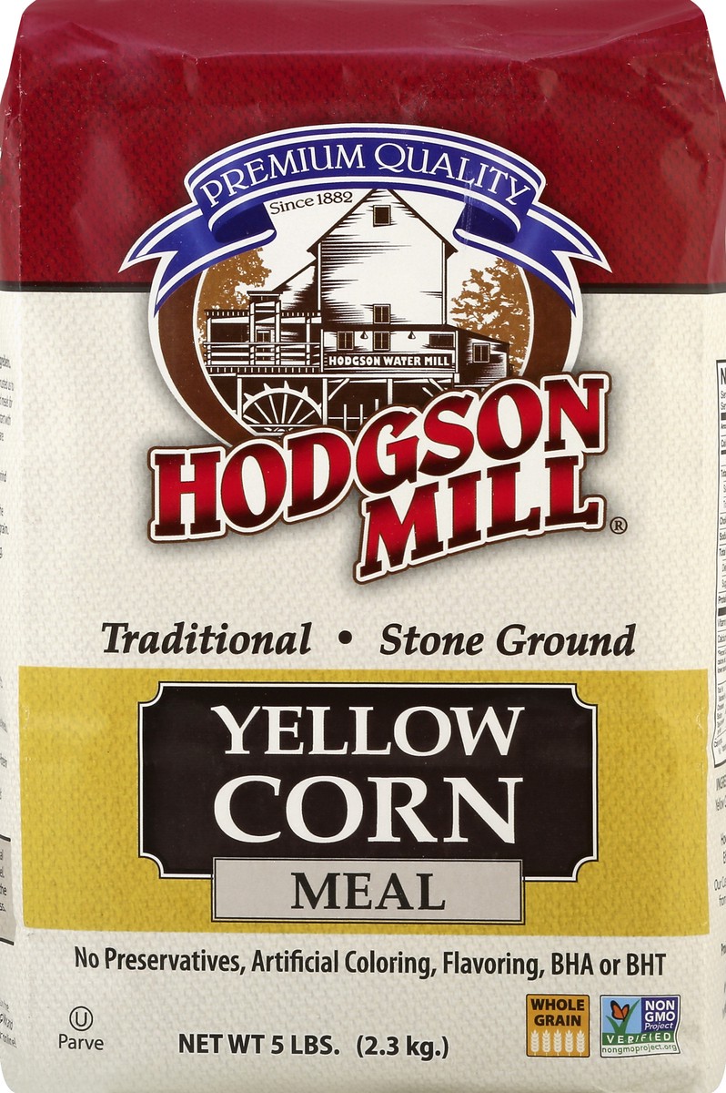 slide 5 of 5, Hodgson Mill Corn Meal, Yellow, Old Fashioned, 5 lb