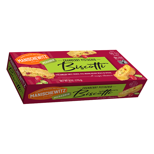 slide 1 of 1, Manischewitz Cranberry Pistachio Biscotti - Kosher For Passover, 6 oz