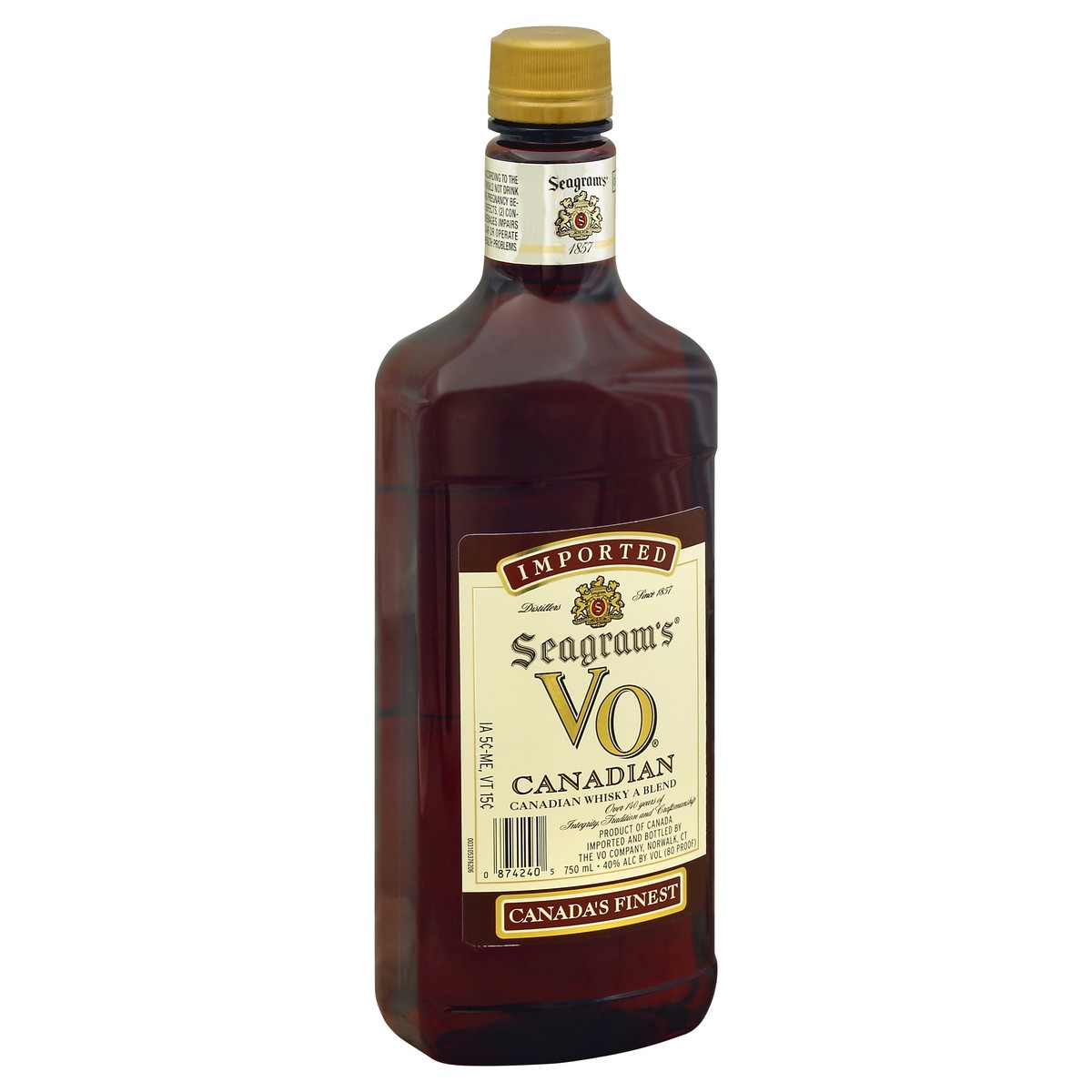 slide 3 of 3, Seagram's Vo, 750 ml