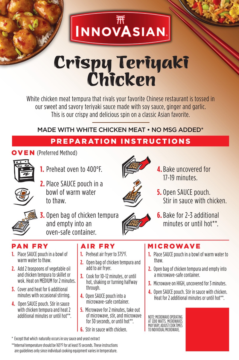 slide 3 of 8, InnovAsian Crispy Teriyaki Chicken, 